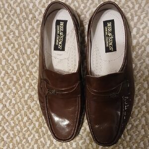 Deer Stags Men's Brown Leather Loafers